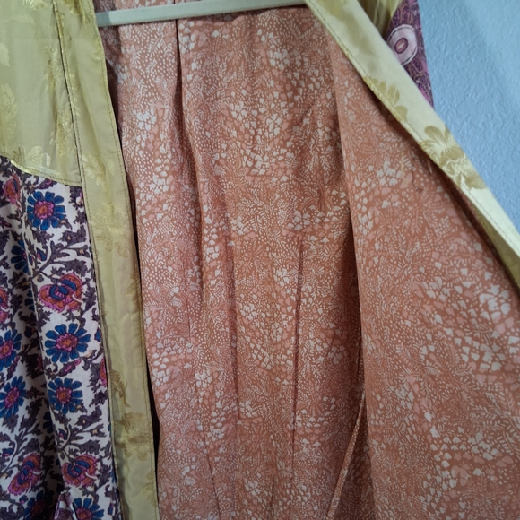 🛍 RARE Free People Floral Maggie Jacket Duster Sz.L Pristien Condition - Picture 7 of 14